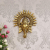 Golden Metal Sun Decorative Ganesha Wall Hanging